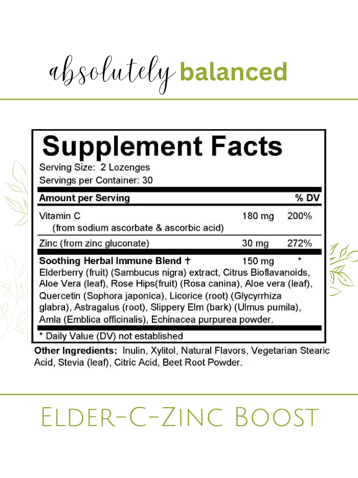 Elder-C-Zinc Boost