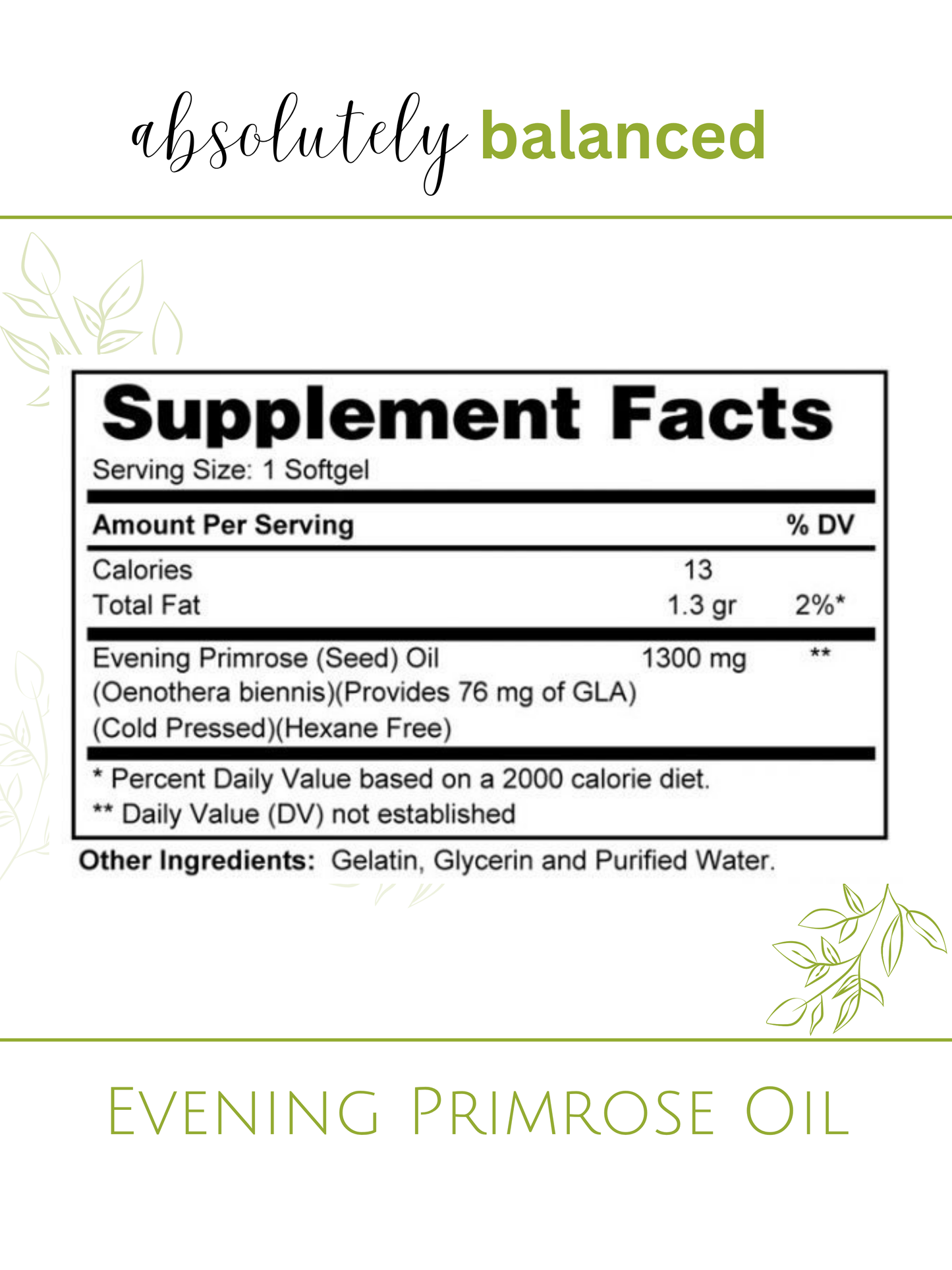 Evening Primrose Oil