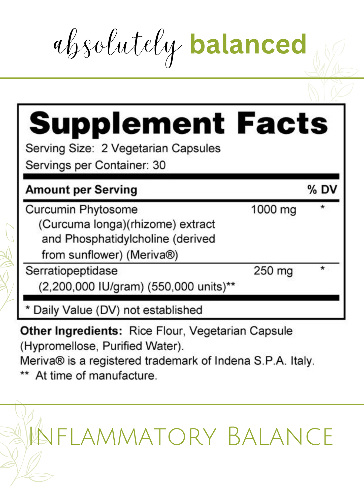 Inflammatory Balance