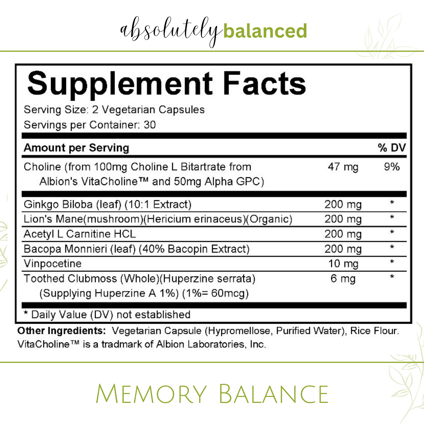 Memory Balance