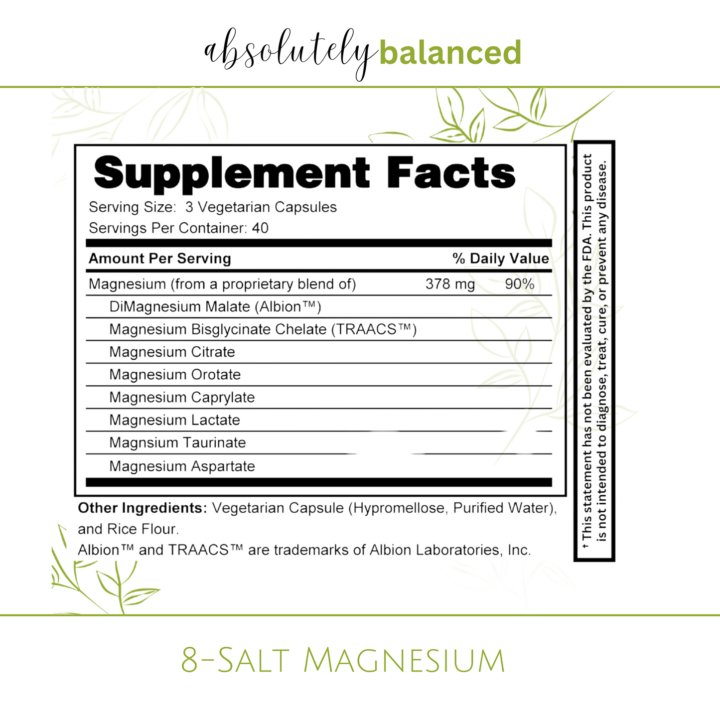 8-Salt Magnesium