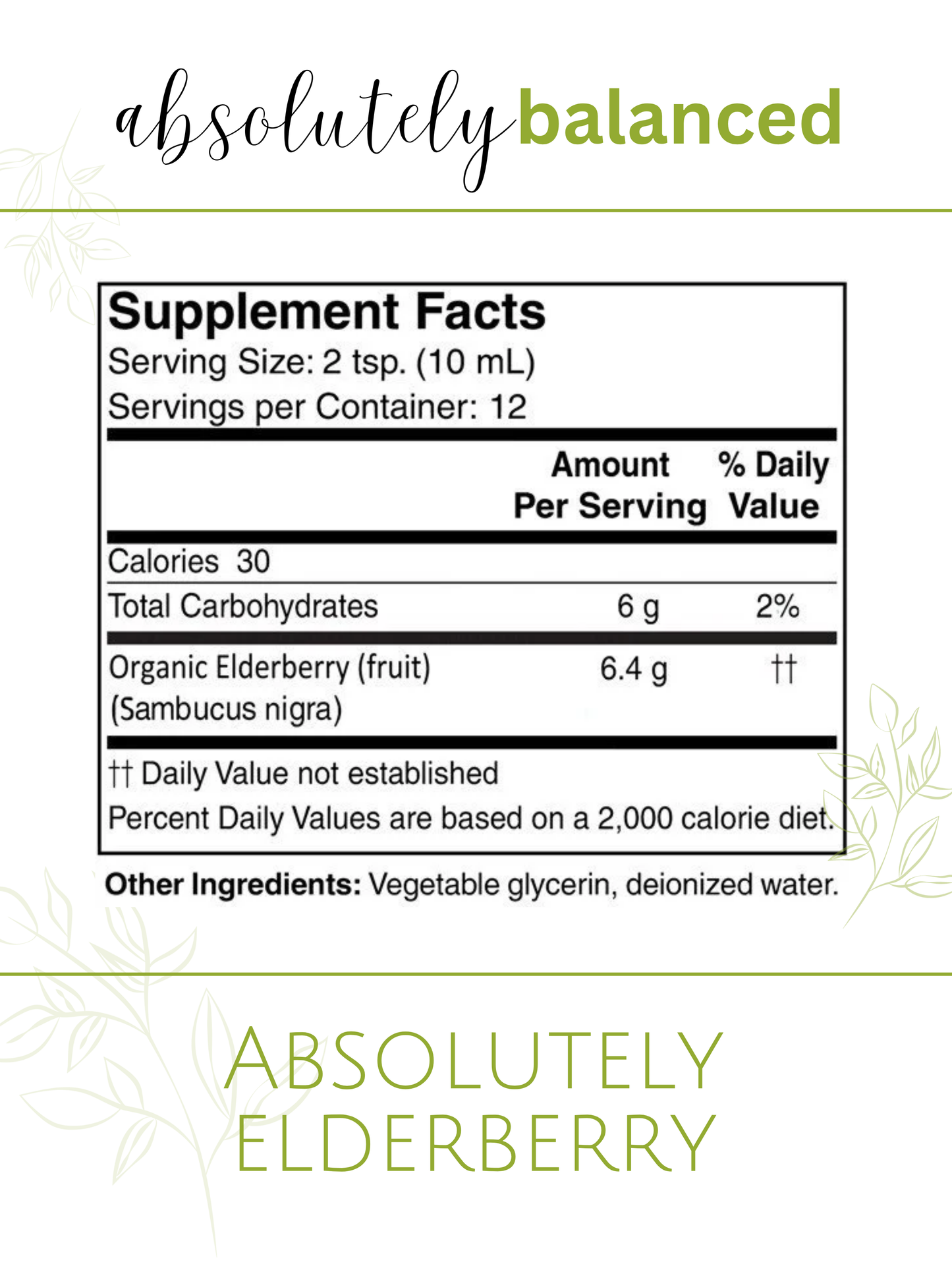 Absolutely Elderberry (Organic)