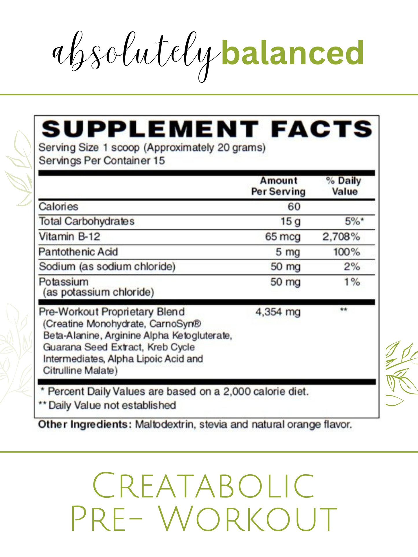 Creatabolic | Pre-Workout