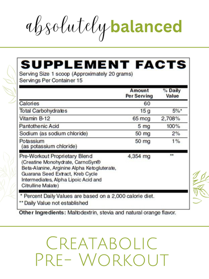 Creatabolic | Pre-Workout