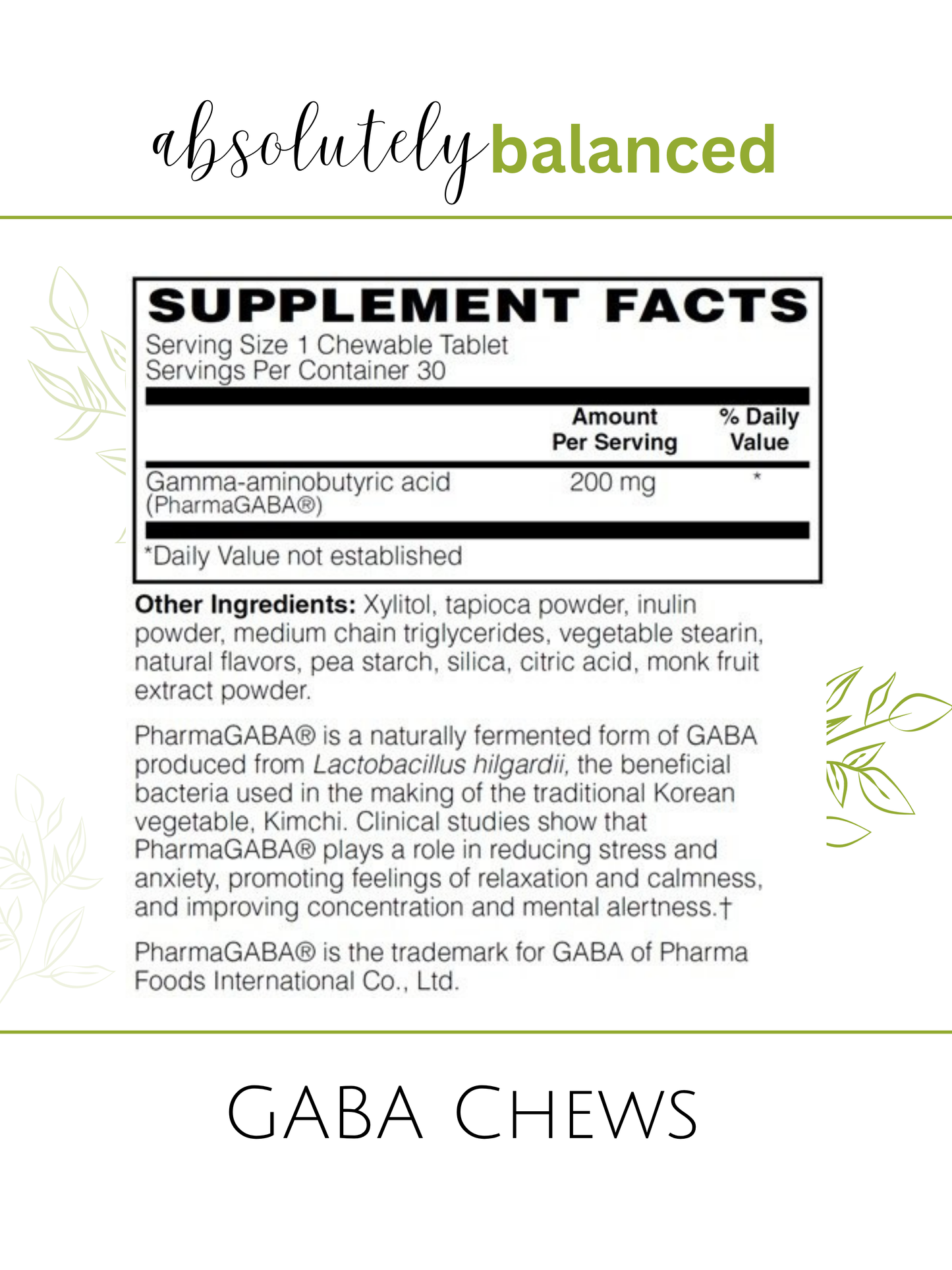 GABA Chews