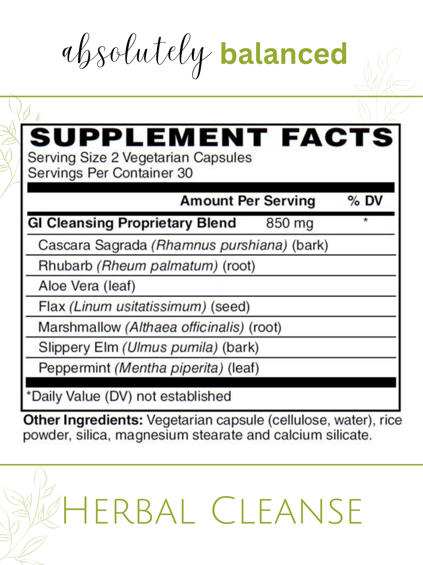 Herbal Cleanse