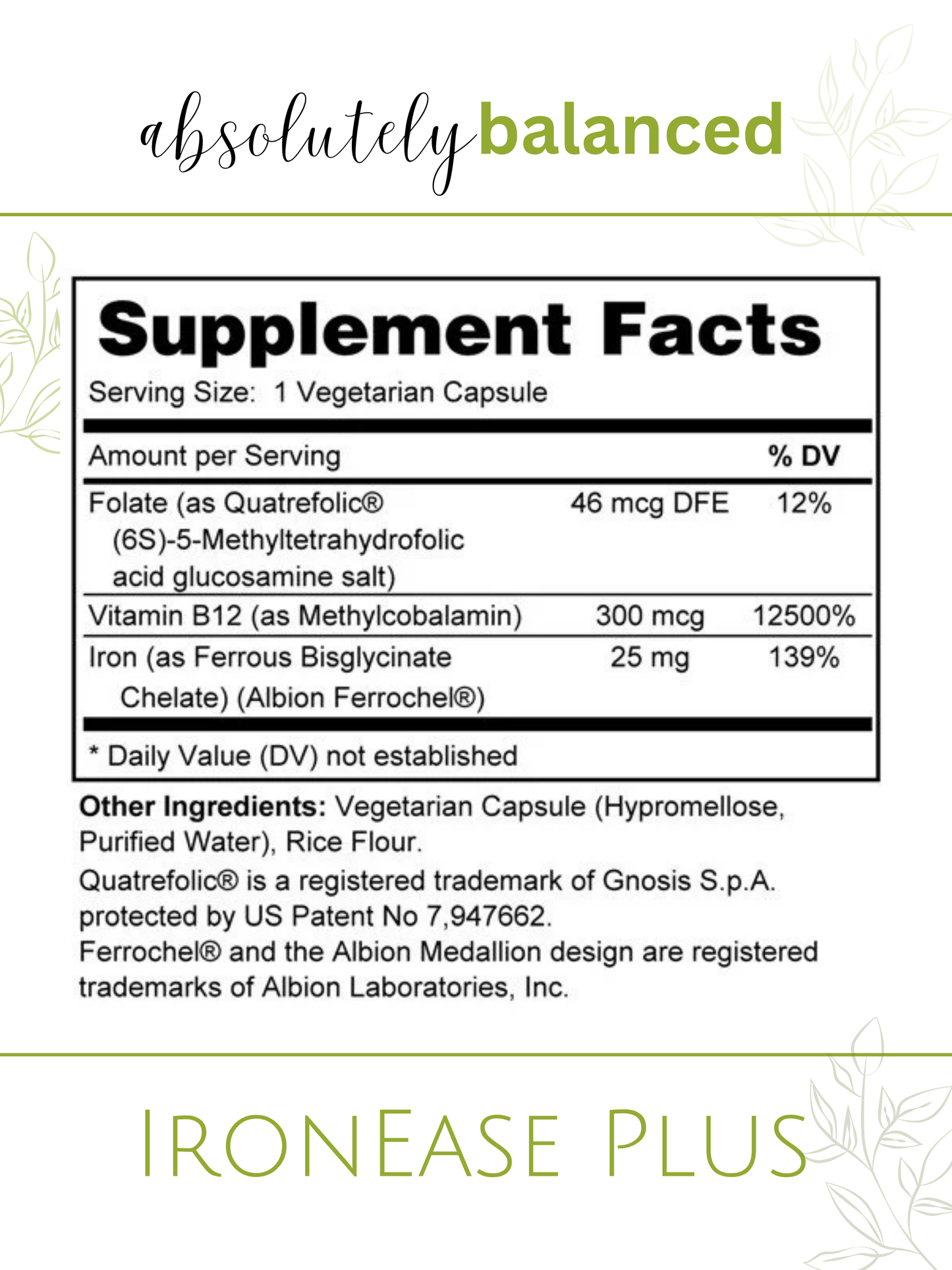 IronEase Plus with Quatrefolic®