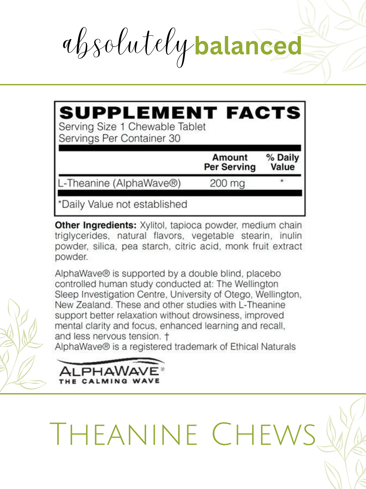 Theanine Chews
