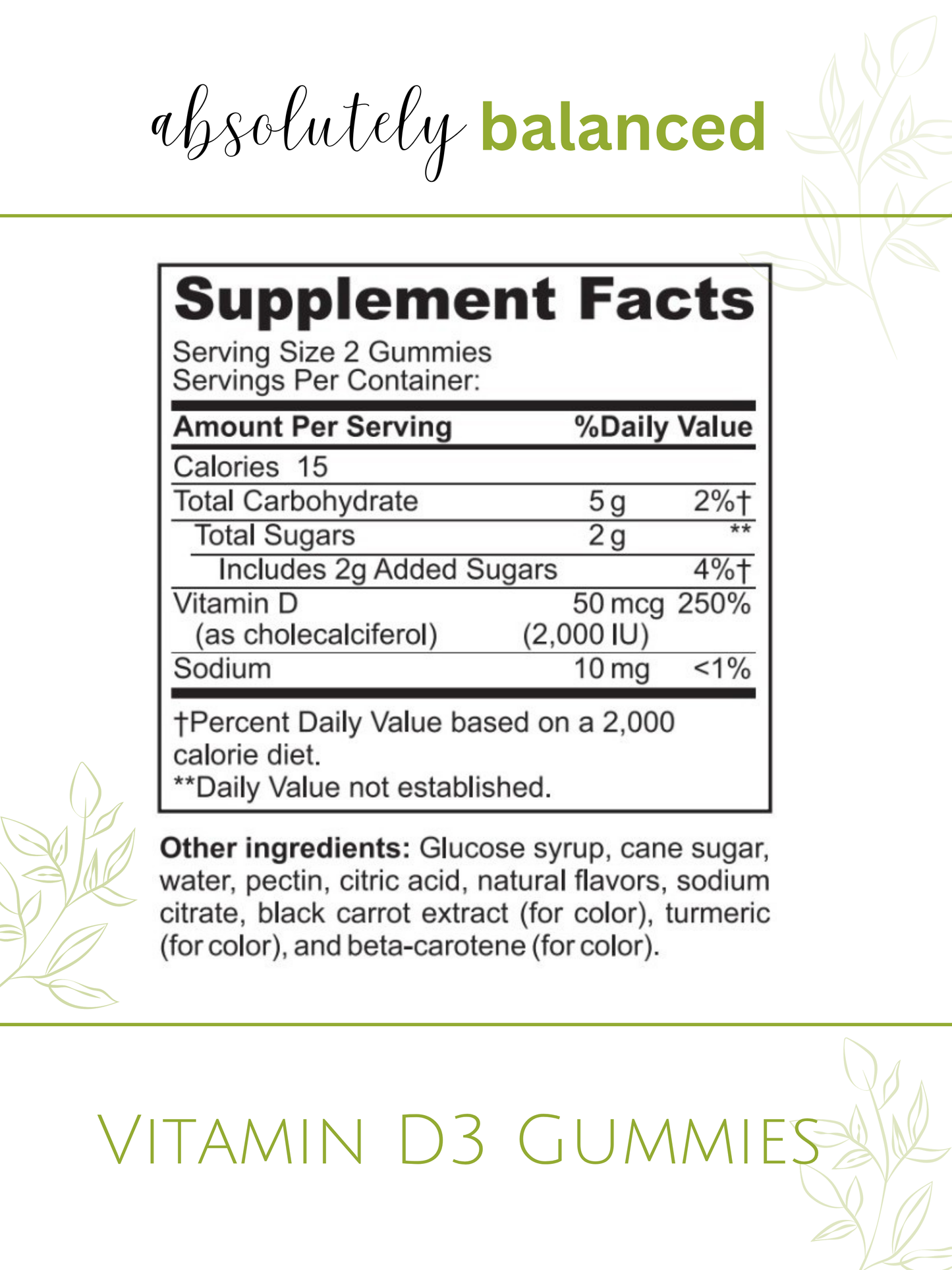 Vitamin D3 Gummies