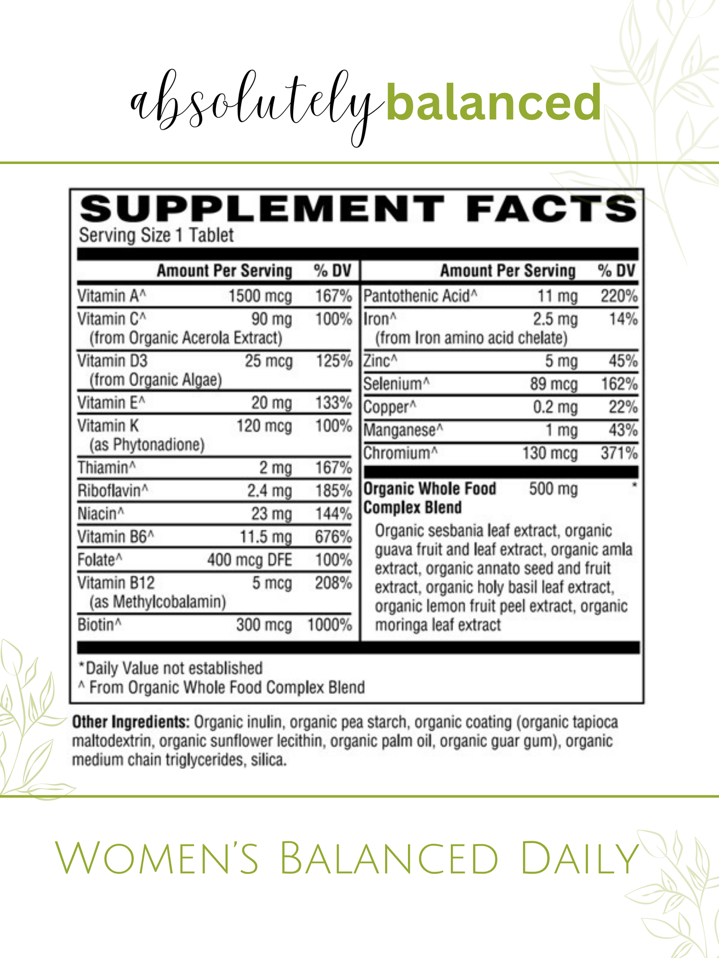 Women's Balanced Daily